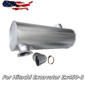 Muffler For Hitachi Excavator Zx450-3 Zx470h-3 Zx500lc-3 Engine 6wg1 4638628 - Picture 1 of 14