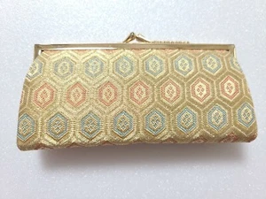 Kyoto Japan Mini Tasche Geldbörse Etui Nishijin-ori alt Vintage  - Bild 1 von 6