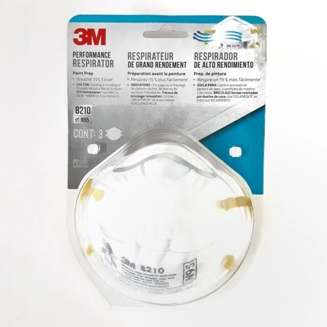 6x 3M Respirator Masks (N95) Dust Protection for Paint Preparation (8210) - Image 1 of 1