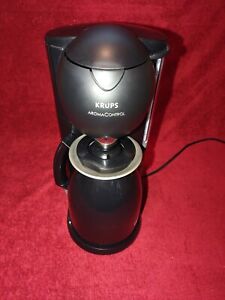 Krups Aroma Control 10 Cup Coffee Maker w/ Thermal Carafe Type 197 Black used