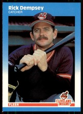 1987 Fleer Update Glossy Rick Dempsey Cleveland Indians #U-26