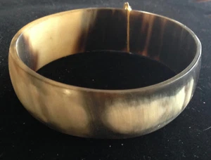 Water Buffalo Horn Bangle Bracelet - Picture 1 of 2