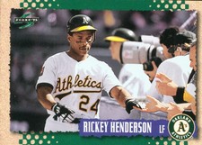 Rickey Henderson Cards (1990-2019) A's Padres Angels Mets - You Choose
