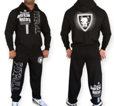 Trainingsanzug Man Hoodie Sweatshirts Hose PIT BULL HISTORY APBT Streetwear - Bild 1 von 4