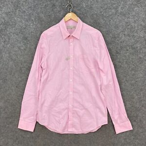 RM Williams Mens Button Up Shirt Size L large Pink Long Sleeve Collared 325.15