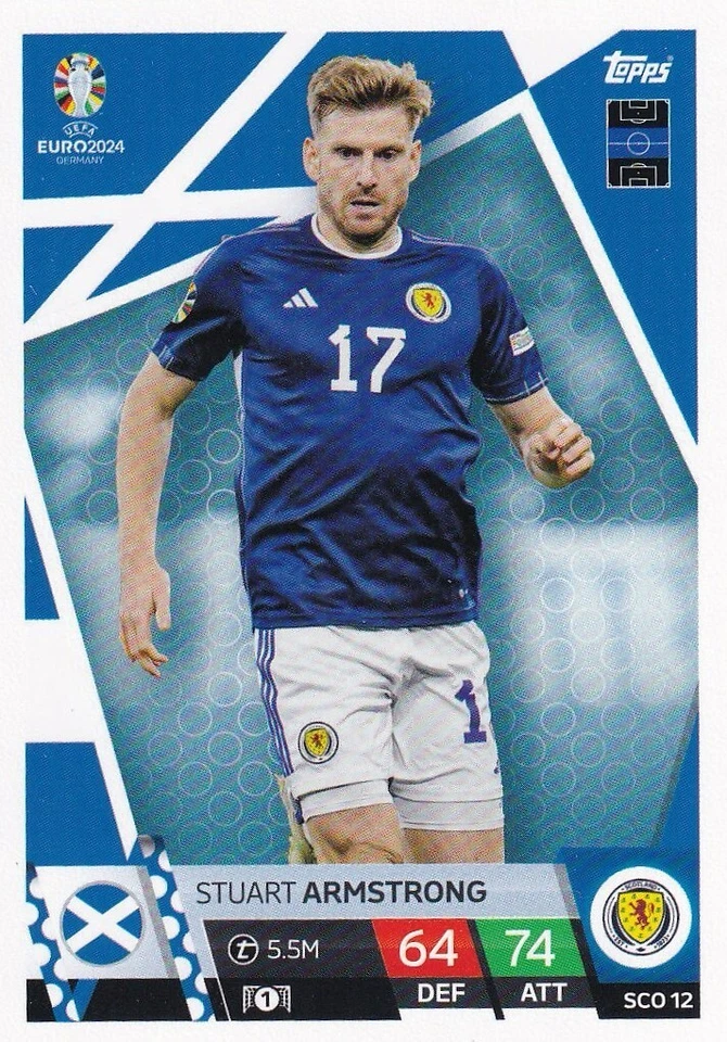 Topps Match Attax 24 Base Carte Ecosse Sco 12 Stuart Armstrong - Photo 1/1