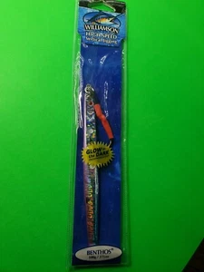 Señuelo de pesca Williamson Benthos Speed Jig 100 g losa de metal que brilla en la oscuridad - Imagen 1 de 3