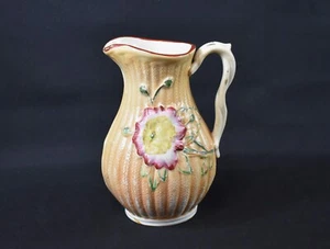English Majolica Dahlia Pitcher Jug - Picture 1 of 9