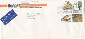 1983 Australia oversize cover from Stafford QLD to Edinburgh Scotland - Picture 1 of 2
