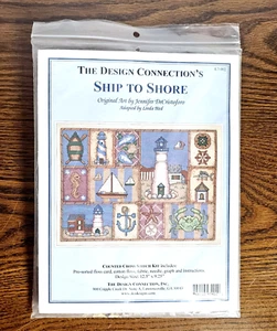 Design Connection SHIP TO SHORE Counted Cross Stitch Kit K7-902 Linda Bird NEW - Picture 1 of 4