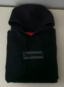 SS23 Supreme Inside Out Box Logo Hooded Sweatshirt Size M Medium Black Hoodie - Bild 1 von 13
