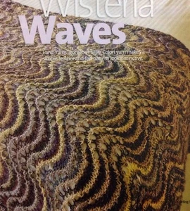 Wavy Feather & Fan Pattern Throw Chunky Yarn KNITTING PATTERN - Picture 1 of 2