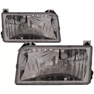 Headlights Fit 92-96 Ford Bronco F150 F250 F350 Right Left Halogen Lamp Assembly - Picture 1 of 9