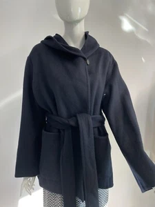 Vince Womens Hooded Wool Cashmere Blend Coat Size XL (14-16) New Without Tag - Bild 1 von 4