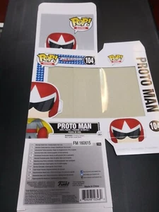 Funko Pop! PROTO MAN  #104 REPLACEMENT EMPTY BOX ONLY! Slight Bends - Picture 1 of 2