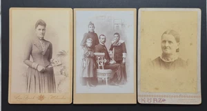 Antique Lot of 3 Milwaukee Cabinet Cards by Hugo Broich, K. U. R. Z. - Picture 1 of 9