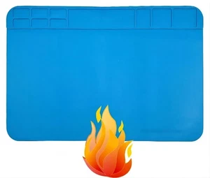 Heat Resistant 932°F Silicone Soldering Work Mat(S-130【11.8 x 7.9” / 30 x 20cm】) - Picture 1 of 6
