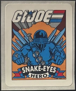 1986 Hasbro G.I. JOE Action Cards Sticker SNAKE-EYES in Pack Fresh Condition! - Picture 1 of 1