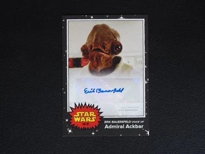 2017 Topps Star Wars On Demand Erik Bauersfeld Admiral Ackbar AUTO Autogramm - Bild 1 von 2