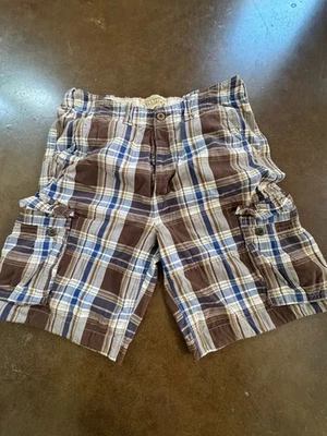 Hollister Co Men's Brown Cargo Shorts Size 36 100% Cotton Pockets Casual Outdoor - Image 1 of 3