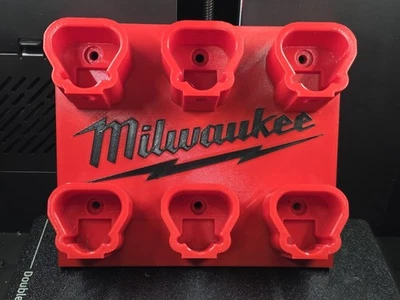 M12 Battery Wall Holder Storage Milwaukee - Image 1 of 4