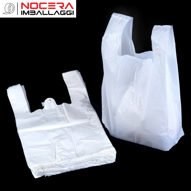 4KG SHOPPER DI PLASTICA MAXI BIANCHE, 35X65, BUSTE SACCHETTI SACCHI RESISTENTI - Immagine 1 di 1