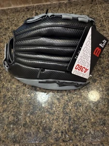 Wilson A360 Softball Baseball Glove 12.5" A03RB21125 Grey Black Left Hand Throw - Picture 1 of 4