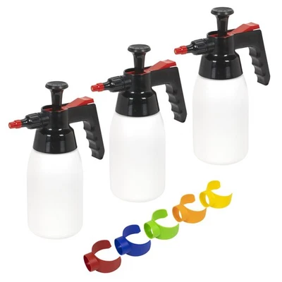 Sealey Premium Pressure Solvent Sprayers 1L Colour-Coded Caps Combo - SCSGCOMBO - Image 1 of 4