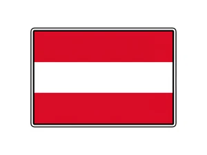 #1175 Austria Flag World Country Sticker Waterproof Vinyl Decal Die-Cut Car - Picture 1 of 1