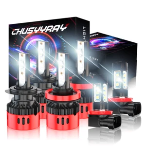 For Suzuki Grand Vitara 2006-2013 Combo 9005 H7 LED Headlight H11 Fog Lights - Foto 1 di 12