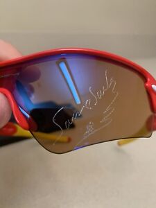 oakley radar sunglasses. Samuel Sanchez Edition . Red And Yellow