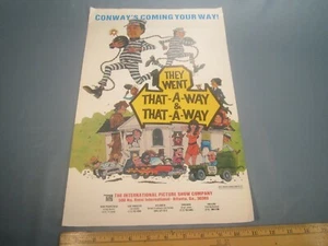 Movie Press Book 1977 THEY WENT THAT-A-WAY 5 Pages AD PAD [Z106b] - Picture 1 of 2