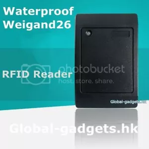 Lector de tarjetas RFID IP68 125 KHz impermeable con Wiegand 26 una parte de control de acceso - Imagen 1 de 1