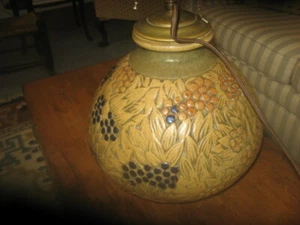 c1910 MOUGIN FRERES Nancy France Art Pottery Lamp Arts & Crafts 11" Vase Franch - Picture 1 of 10