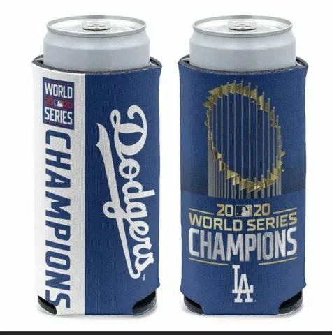 Los Angeles Dodgers 2020 World Series Champions Slim Seltzer Can Coolie Cover