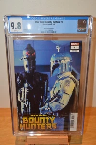 CGC 9.8 STAR WARS BOUNTY HUNTERS #1 VARIANTE DE PELÍCULA 1:10 BOBA FETT IG88 - Imagen 1 de 3