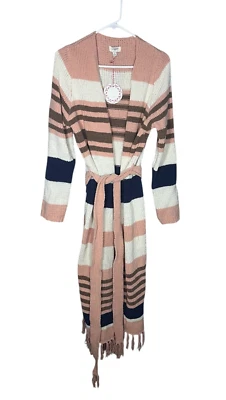 Umgee NWT Women's Long Open Front Duster Sweater Cardigan M - Image 1 of 4