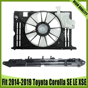 Fits 2014 2015 2016-2019 Toyota Corolla SE LE XSE Radiator Condenser Cooling Fan - Picture 1 of 11