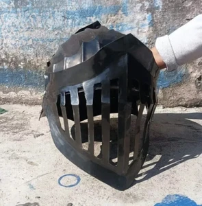 Casco Larp Medieval Almas Oscuras Casco Negro Alva Caballero Casco Juegos con disfraces Armadura - Imagen 1 de 5