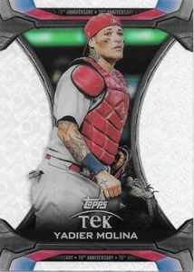 2021 Topps Update YADIER MOLINA Topps Tek 70th Anniversary - CARDINALS - TTA-17 - Picture 1 of 1
