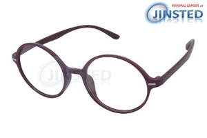 Gafas de lectura púrpuras para adultos gafas redondas especificaciones miopía unisex RG060 - Imagen 1 de 3