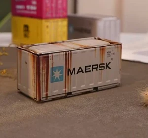 Schreibtisch Organizer aus Metall | Schiffscontainer MAERSK | Neu, OVP - Bild 1 von 4