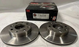 2x NK brake disc 202605 for HONDA CIVIC 4 ED 5 Hatchback EG INSIGHT ZE EC EE 2 - Picture 1 of 8