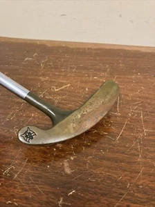 LYNX VINTAGE BRASS A-OK 34.5" PUTTER, LYNX STEEL SHAFT, LEFT OR RIGHT-HANDED USA - Picture 1 of 6