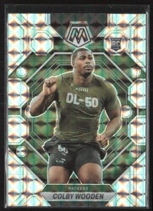 2023 Panini Mosaic #303 Colby Wooden Silver No Huddle Mosaic - Picture 1 of 2
