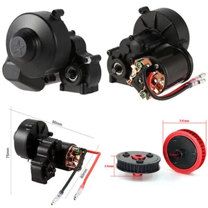 Per 1/10Axial SCX10 90046 90047 RC Cingolato Assemblato Cambio Motore - Foto 1 di 11