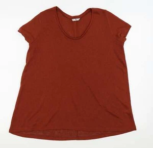 TU Womens Red Polyester Blend T-Shirt Size 12 - Picture 1 of 12