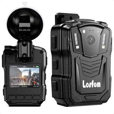 Losfom WD7 2K Body Camera GPS 128G 1440P Body Worn Camera Built-in 4600mAh - Image 1 of 4