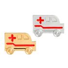Brosche mit Krankenwagen , Anstecknadel, Pin Anstecker, Geschenk für Ärzte,