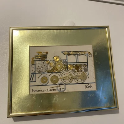 Arte Collage Original “American Dakota 1857” L Firmado por Kersh Foto 1 de 4